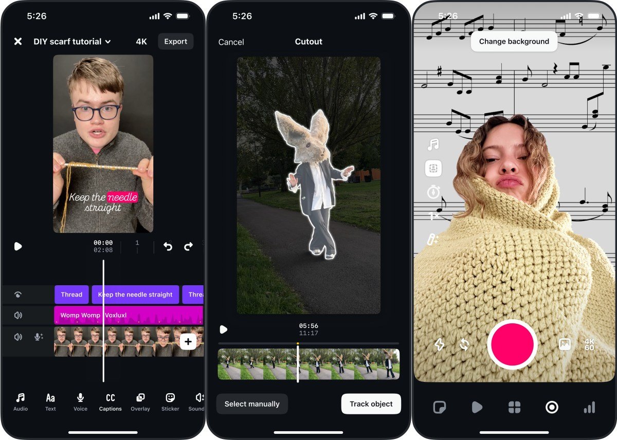 As edições do Instagram no downloads de 7m na primeira semana, um lançamento maior do que o Capcut's