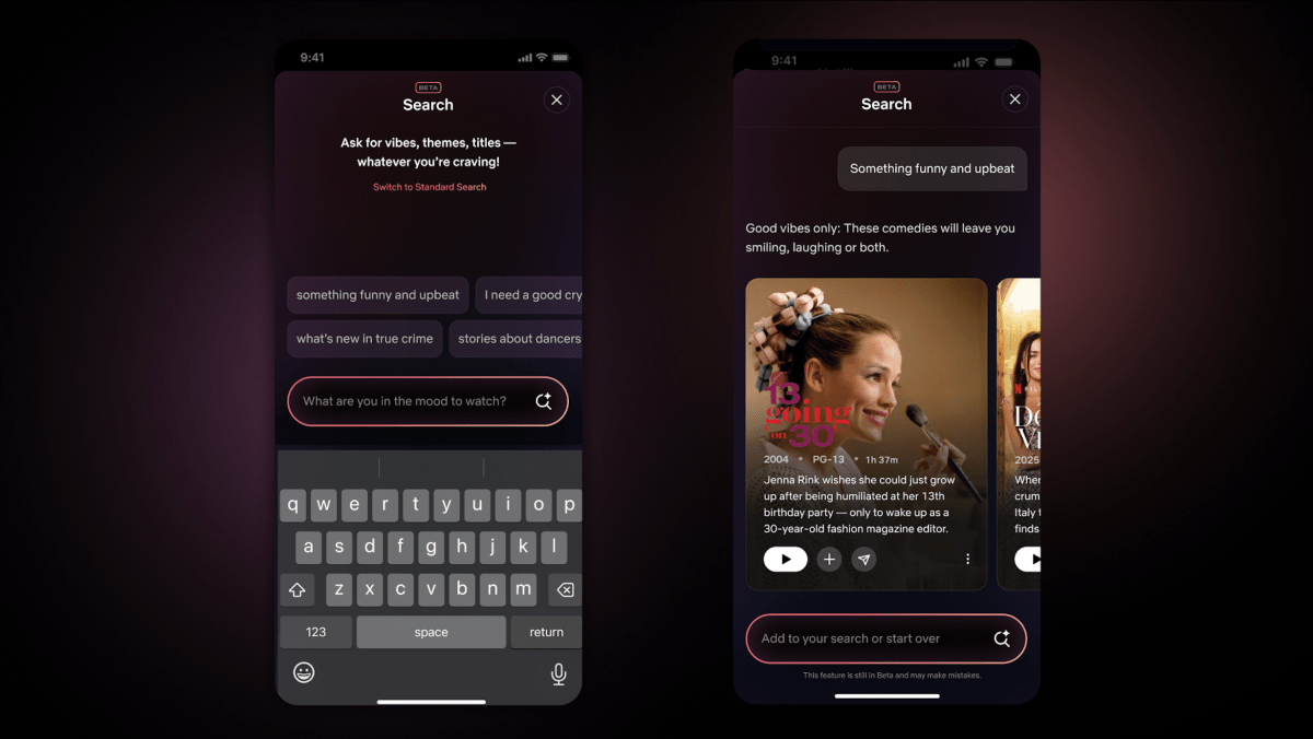 A Netflix estreia sua ferramenta de pesquisa generativa a IA movida