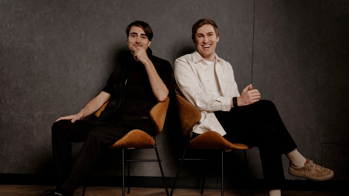 ElevenLabs co-founders Piotr Dabkowski and Mati Staniszewski.