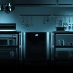 Mill's commercial food bin stands in a kitchen.