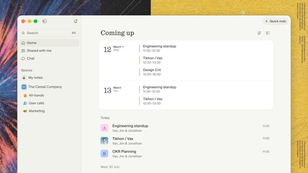 Granola levanta US$ 125 milhões, atinge avaliação de US$ 1,5 bilhão à medida que se expande de anotador de reuniões para aplicativo empresarial de IA