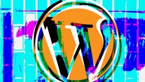 A stylized WordPress logo.
