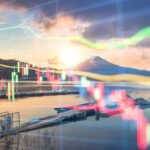 Data floating over a lake to symbolize a data lake concept.