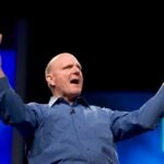 Microsoft CEO Steve Ballmer delivers the opening keynote address at TechEd 2004.
