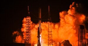 Foguete Blue Origin explode em revés ardente
