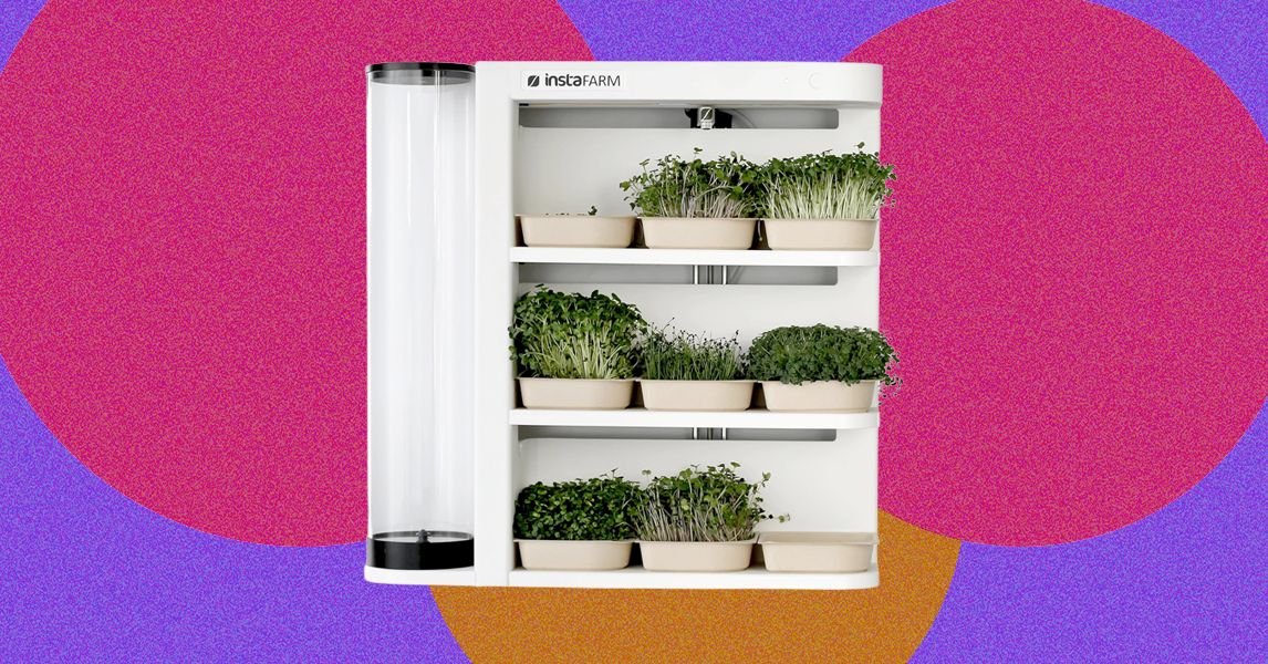 Revisão automatizada do jardim interno de microgreens da InstaFarm: fácil ser verde