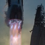 Blue Origin's New Glenn 3 during liftoff in April 2026