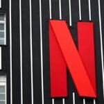 Netflix logo is seen on a building in Warsaw, Poland