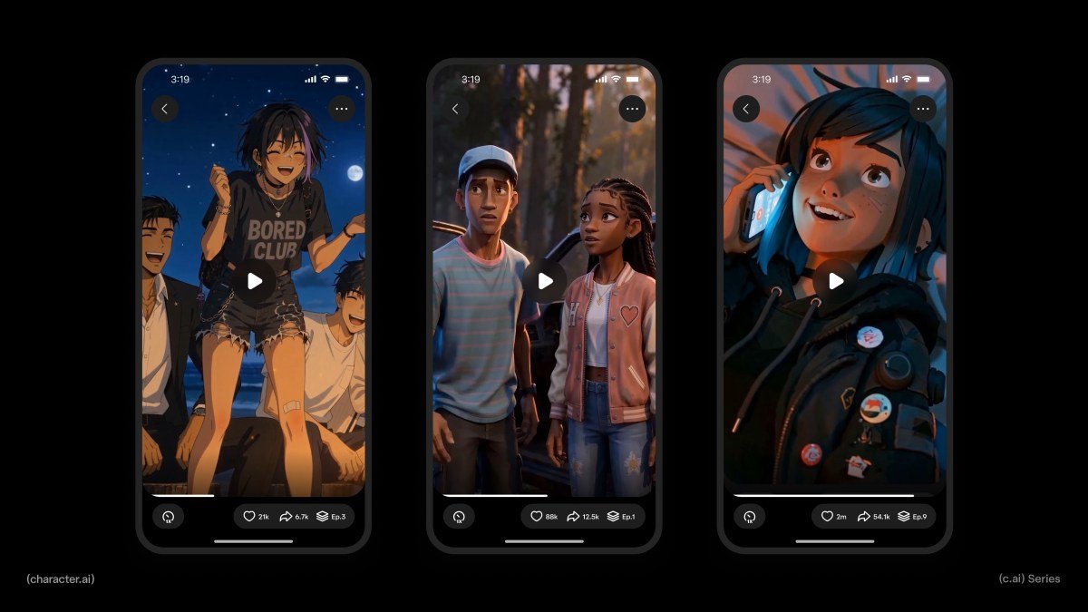 Character.AI entra na arena do microdrama com suas próprias produções, mas há uma reviravolta