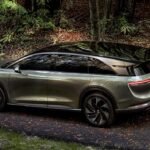 Lucid Motors' Gravity SUV in a forest