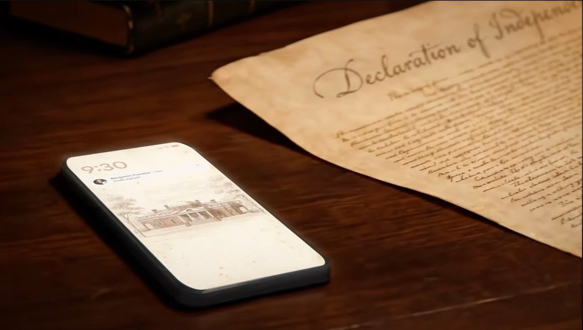 Novo comercial do Google imagina uma Declaração de Independência escrita com a ajuda da IA